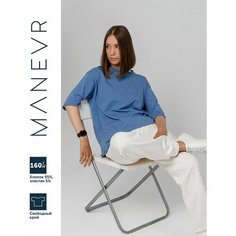 Футболка MANEVR, размер XL/2XL, cиний