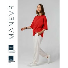 Футболка MANEVR, размер XL/2XL, красный