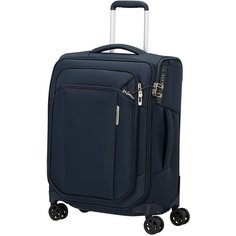 Чемодан Samsonite, 43 л, размер S, синий
