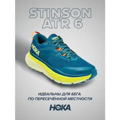Кроссовки HOKA ONE ONE Stinson ATR 6, полнота D, размер US8D/UK 7.5/EU41 1/3/JPN26, бирюзовый