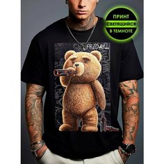Футболка Romax Tex Тед, размер 56, черный
