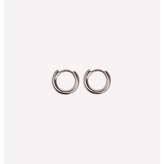 Серьги конго VERUSCHKA JEWELRY, размер 14 мм, серебряный