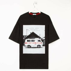 Футболка Kaftan Мужская коллекция, размер 48, черный