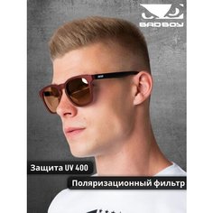 Солнцезащитные очки BAD BOY, коричневый