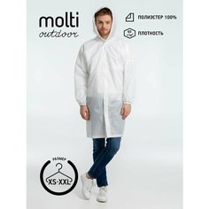 Плащ-дождевик molti, размер L, белый
