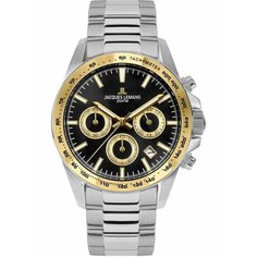 Наручные часы JACQUES LEMANS Sport, серебряный/золотой