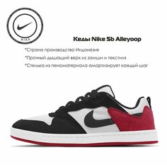 Кеды NIKE Alleyoop, размер 12US, красный/черный