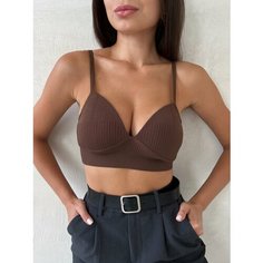 Топ LOOKTOP, размер 40-42, Шоколадный