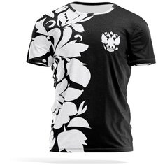 Футболка PANiN Brand, размер XL, черный/белый/серый