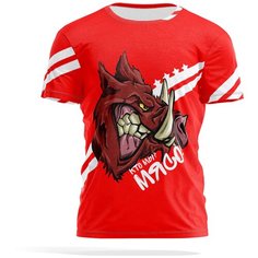 Футболка PANiN Brand, размер XL, красный, белый