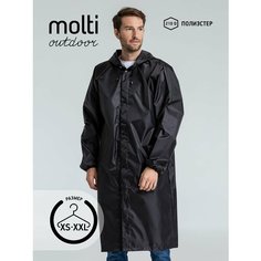 Плащ-дождевик molti, размер XS, черный