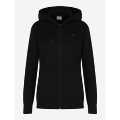 Толстовка Demix W D Basic Solid Hodded Tracktop, размер 42, , черный