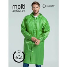 Плащ-дождевик molti, размер XS, зелeный