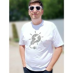 Футболка COOL GIFTS Сленг электрика, размер XL, белый
