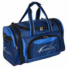 Сумка спортивная POLAR, 38 л, 26х31х47 см, ручная кладь, синий, голубой