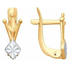 Серьги The Jeweller, красное золото, 375 проба, , золотистый