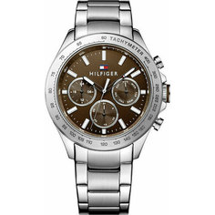 Наручные часы TOMMY HILFIGER Multifunction, серебристый/коричневый