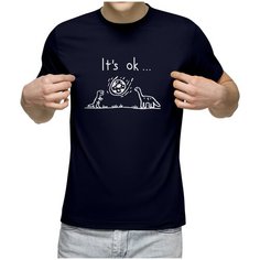 Футболка Us Basic, размер M, темно-синий