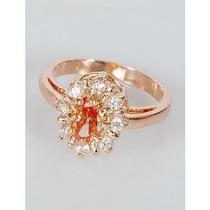 Кольцо Lotus Jewelry, фианит, размер 20, золотой