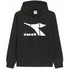 Толстовка Diadora HOODIE CHROMIA, размер L, , чёрный