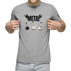 Футболка Us Basic, размер M, серый меланж