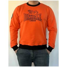 Свитшот LONSDALE lonsdale, размер XL, , оранжевый