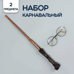 Карнавальный набор Гарри Поттер, Волшебная палочка и очки, 2 шт Riota