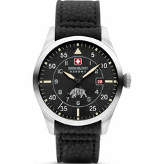 Наручные часы Swiss Military Hanowa, черный/серебряный