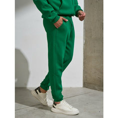 Брюки джоггеры Uzcotton Premium, размер 42-44\XS, зелёный
