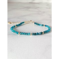 Браслет Gem Garden, апатит, 1 шт., размер 23 см, размер one size, диаметр 10 см, зелeный