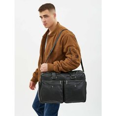 Сумка дорожная POUCHMAN, 28 л, 30х30х47 см, ручная кладь, черный