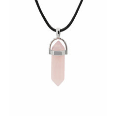 Колье SILVARIE, кварц, длина 45 см, розовый кварц