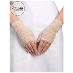 Митенки Nadia Piskun для женщин, размер 8, желтый