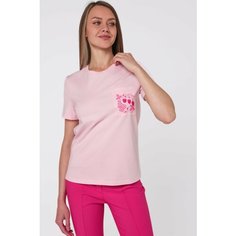 Футболка МАКОВЦВЕТ, размер 50 XL, рoзовый