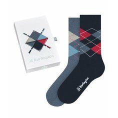 Носки Burlington Basic Gift Box, комплект, 2 пары, размер 36-41, разноцветный