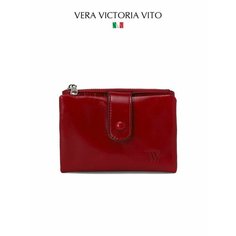 Кошелек Vera Victoria Vito, фактура глянцевая, гладкая, красный