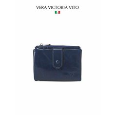 Кошелек Vera Victoria Vito, фактура глянцевая, гладкая, синий