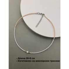 Колье SIDORINA SOFIA ACCESSORIES, бисер, длина 35 см, черный