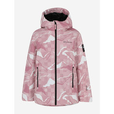 Куртка горнолыжная GLISSADE Universe Girls Padded Jacket, размер 128/134, розовый