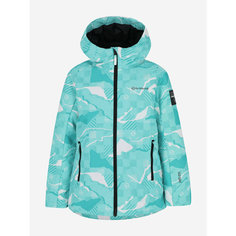 Куртка горнолыжная GLISSADE Universe Girls Padded Jacket, размер 152/158, голубой