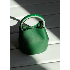 Сумка ведро Vael, фактура зернистая, green