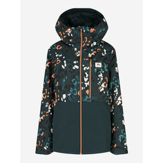 Куртка PROTEST Protest AW24 Female SNB Padded AOP jacket, размер 42, синий/оранжевый