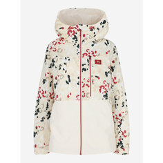 Куртка PROTEST Protest AW24 Female SNB Padded AOP jacket, размер 42, бежевый/красный