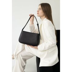 Сумка багет Vael, фактура матовая, гладкая, black