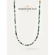 Колье BL Jewelry, агат, длина 39 см, хаки