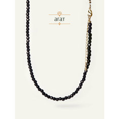 Чокер BL Jewelry, раухтопаз, гематит, агат, длина 35 см, темно-серый