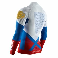 Термобелье верх X-bionic Energy Accumulator 4.0 Patriot Shirt Turtle Neck LG SL Russia Men, размер L, многоцветный