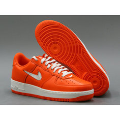 Кроссовки NIKE Air Force 1 Low, полнота D, размер 9,5US /43 EUR, Orange/Summit
