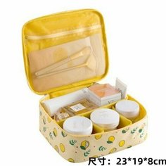 Косметичка КожаноFF, 2х20.5х25 см, , желтый