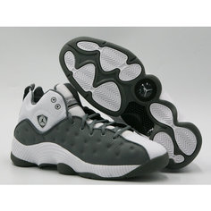 Кроссовки NIKE Jordan Jumpman Team II, полнота D, размер 8,5 US, белый, серый